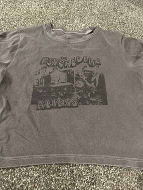Gray Psychedelic Avengers Graphic Tee - Unbranded
